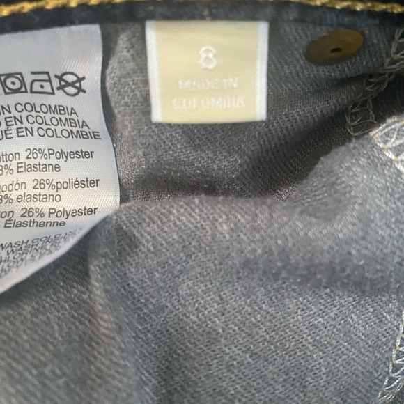 Micheal Kors Izzy Skinny Leg Mid-Rise Denim Dark Blue Jeans - Picture 9 of 9